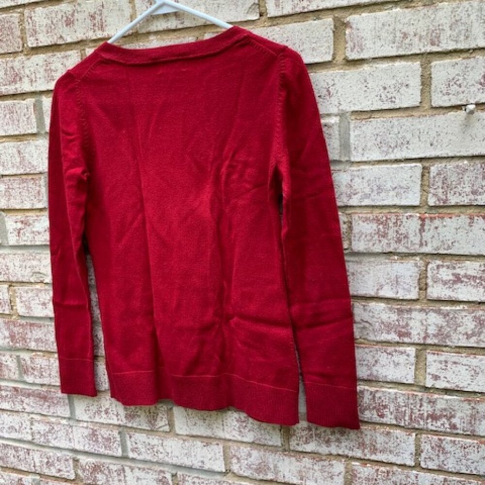 Eddie Bauer V-Neck Cashmere Blend Sweater Top - Picture 5 of 8